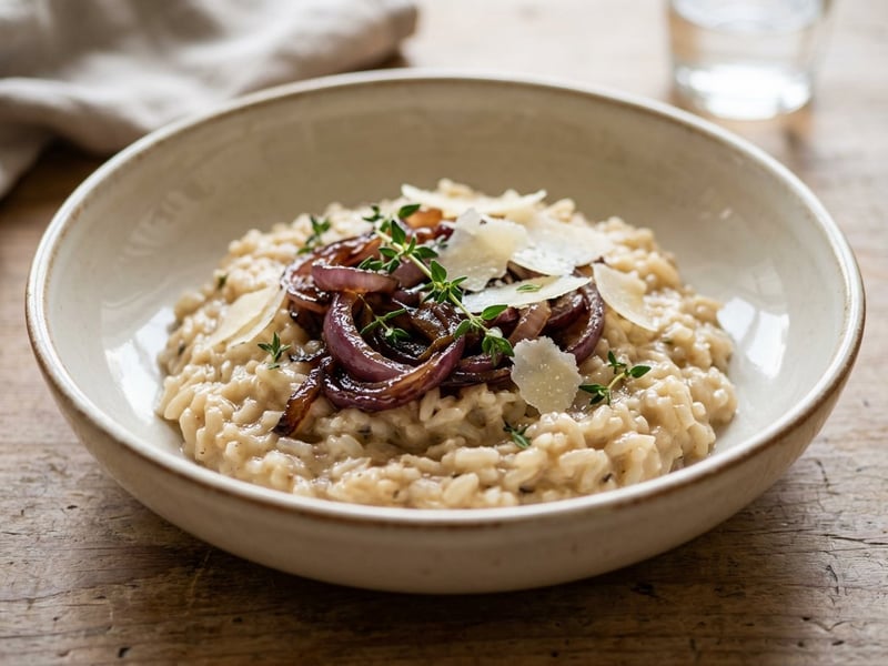 Risotto alle Cipolle | Samtig mit roten Zwiebeln
