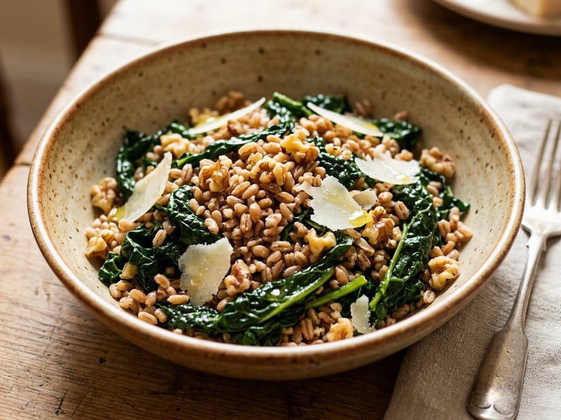 Toskanischer Farro-Salat | Mit Schwarzkohl & Pecorino