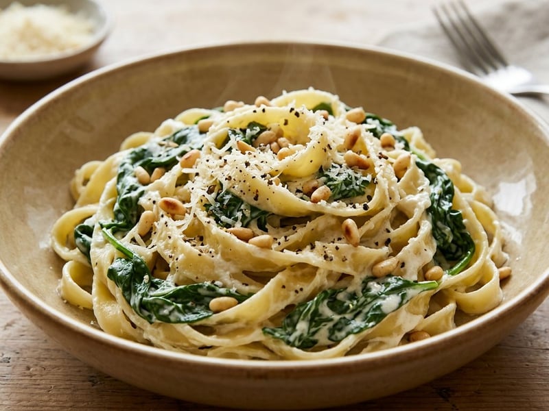 Tagliatelle mit Spinat & Ricotta | Cremig & Fein