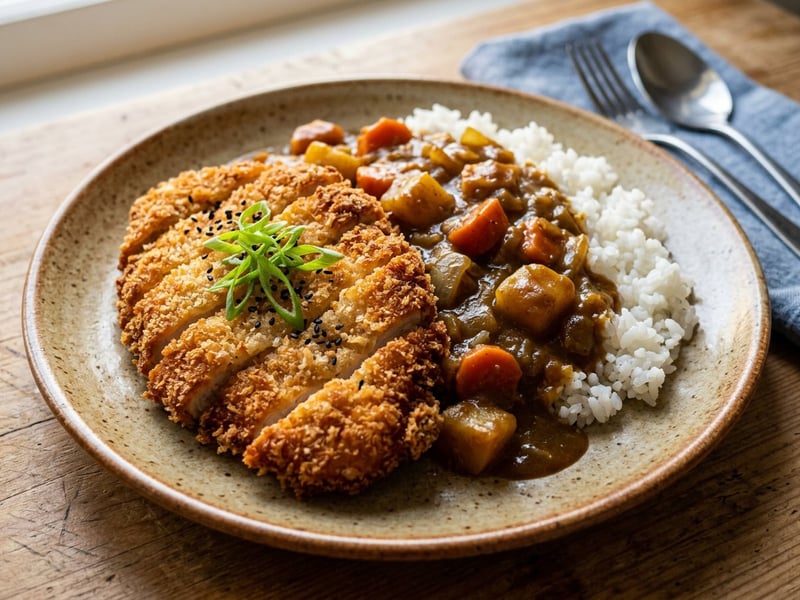 Japanisches Chicken Katsu Curry | Knuspriges Streetfood
