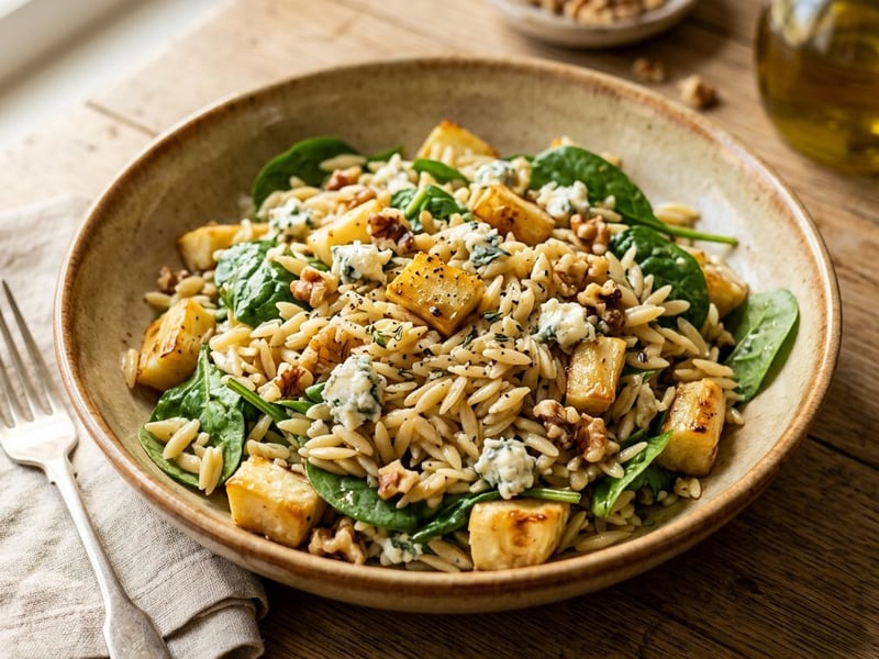 Italienischer Orzo-Salat | Mit Backrohr-Pastinaken & Gorgonzola