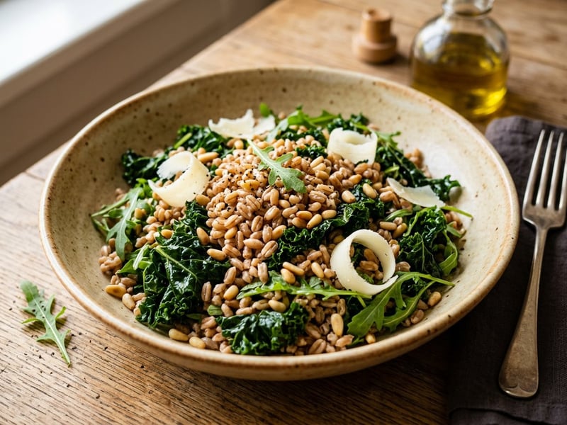 Toskanischer Farro-Salat | Mit Grünkohl & Pecorino
