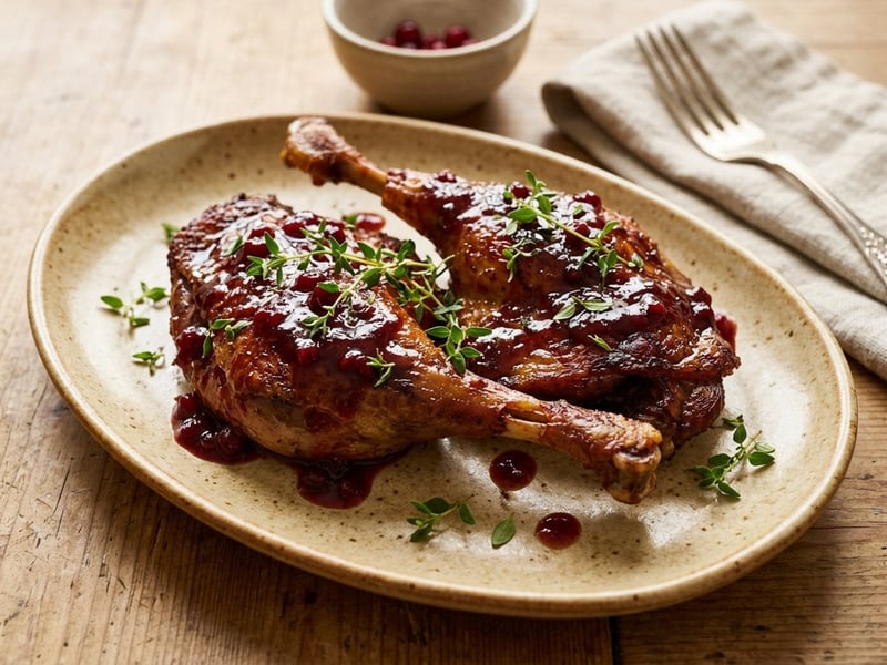 Autumn BBQ Duck Legs | With Lingonberry Glaze