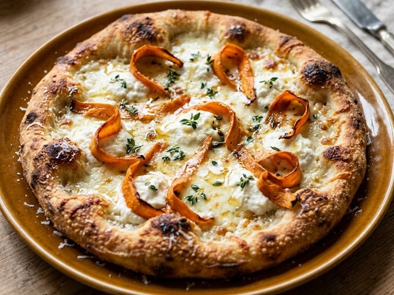 Pizza Bianca mit Karotten & Ricotta | Aus dem Backrohr