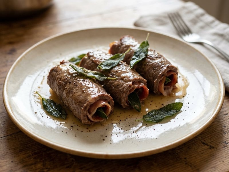 Involtini di Manzo alla Romana | Römische Rindsröllchen