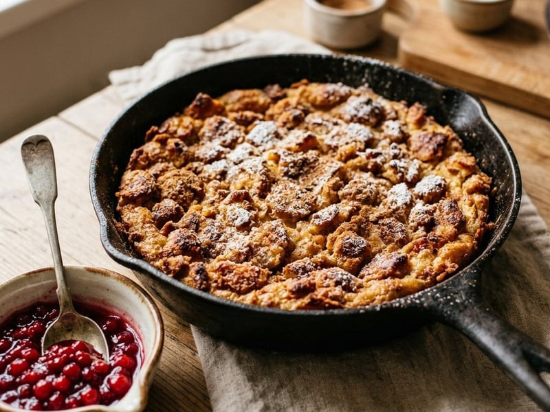 Tiroler Melchermuas | Goldbraun mit Preiselbeeren