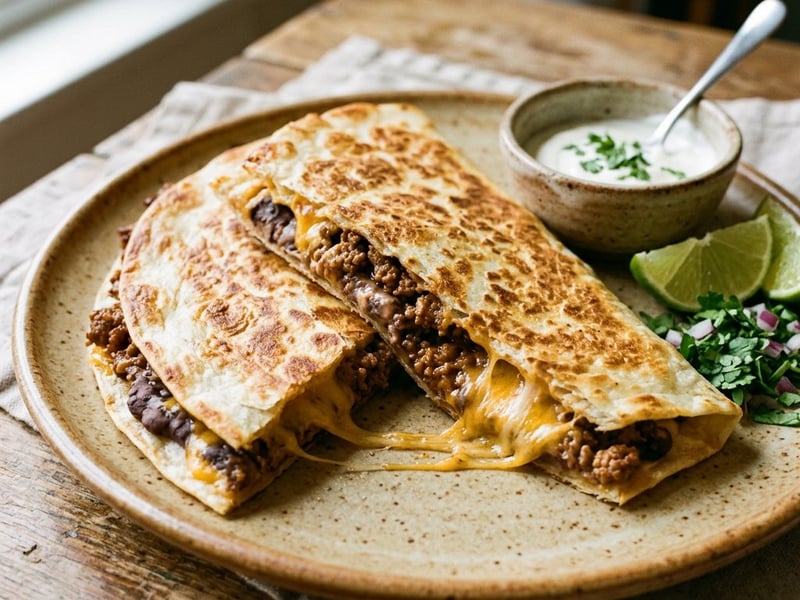Mexikanische Machetes de Res | Streetfood-Riesen-Quesadilla