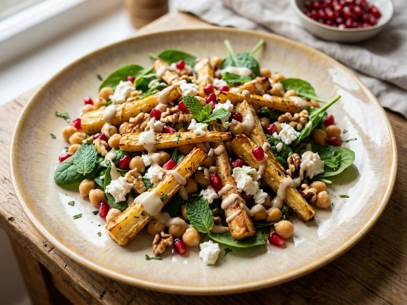 Orientalischer Peterwurzen-Salat | Fein geröstet