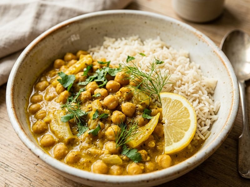 Indisches Fenchel-Kichererbsen-Curry | Fein & Würzig