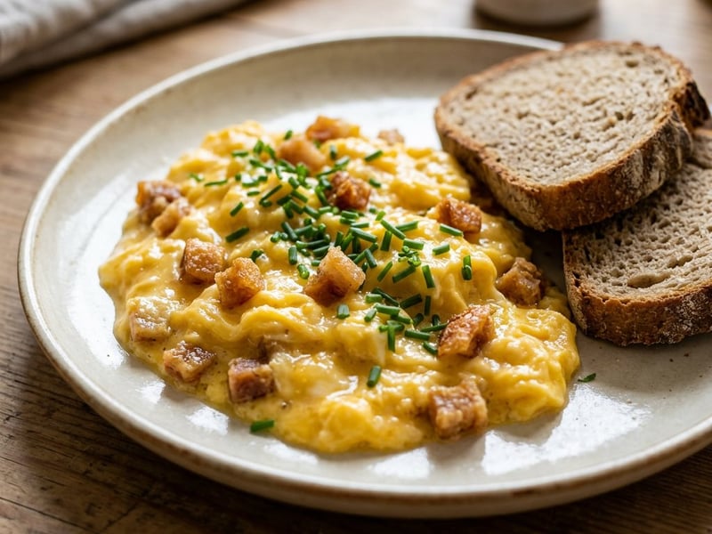 Wirtshaus-Grammeleierspeis | Deftiger Alm-Brunch