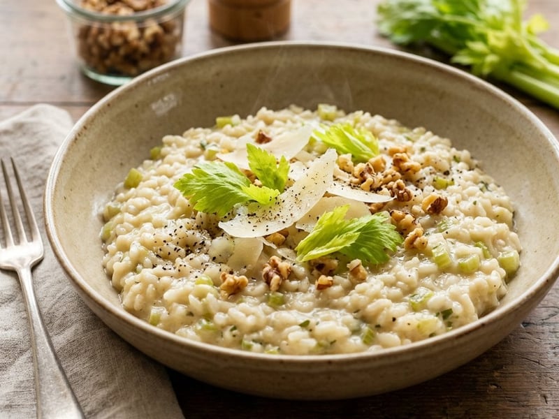 Cremiges Stangensellerie-Risotto | Risotto al Sedano