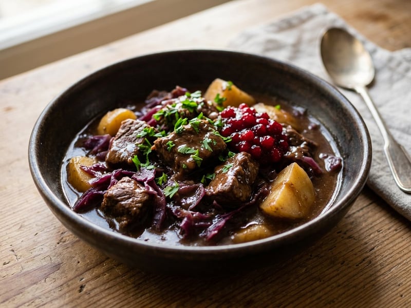Old Viennese Red Cabbage & Beef Stew | Tender & Warming