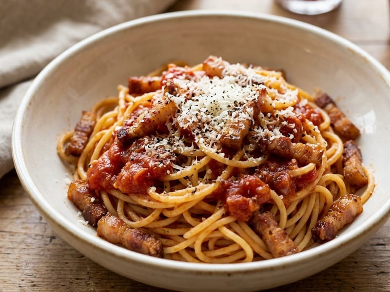 Spaghetti all'Amatriciana | Römischer Pasta-Klassiker