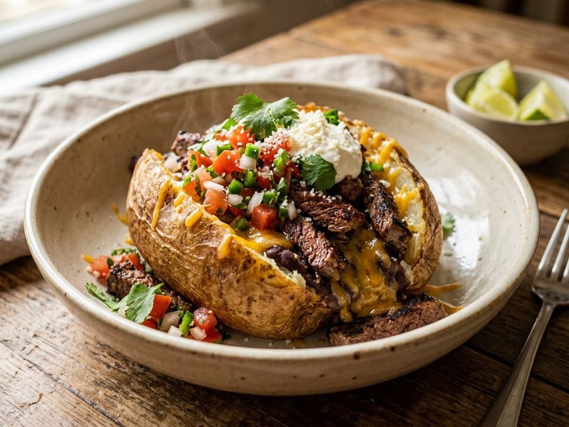 Mexikanische Papa Asada con Bistec | Streetfood-Hit