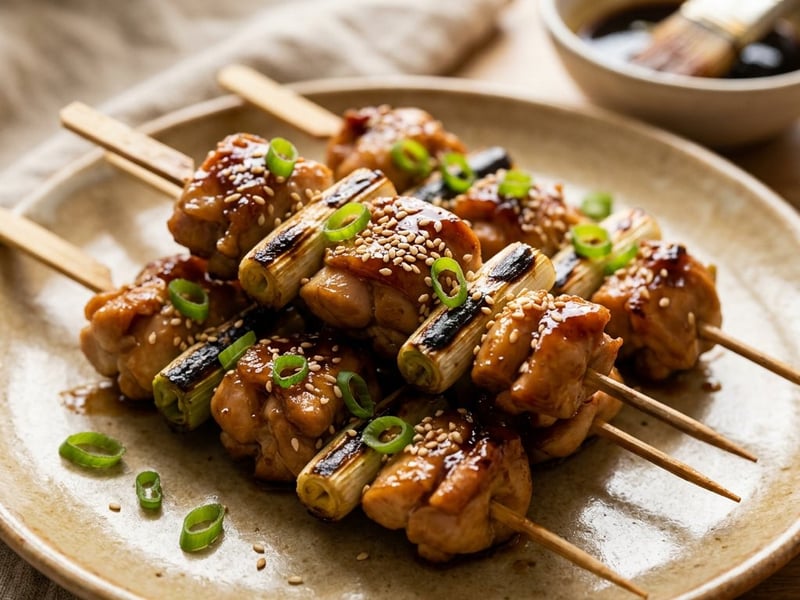 Yakitori Negima | Juicy Street Food Chicken Skewers
