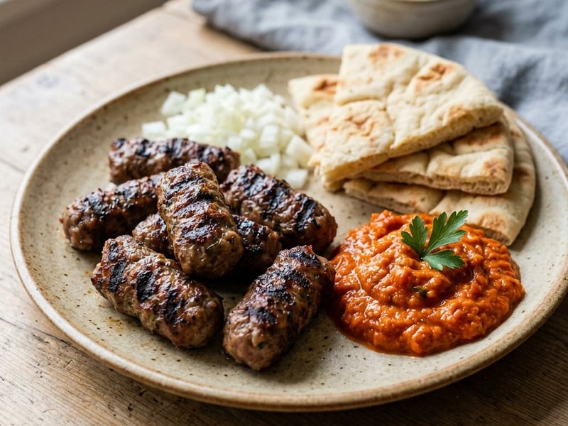 Traditional Balkan Cevapcici | Spiced Meat Rolls