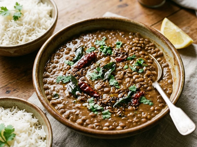 Sabut Masoor Dal | Warming Mountain Lentil Curry