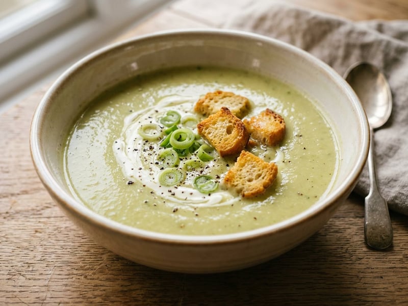 Französische Jungzwiebel-Cremesuppe | Samtig & Fein