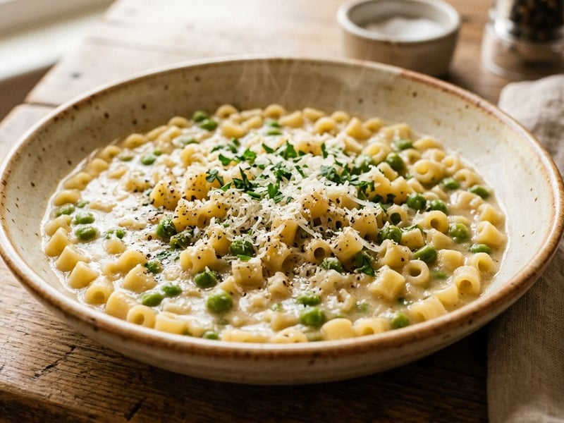 Pasta e Piselli | Neapolitan Pasta with Peas