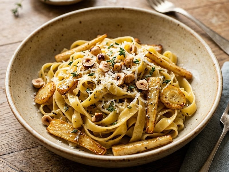 Tagliatelle mit Peterwurzen | Feiner Herbstgenuss