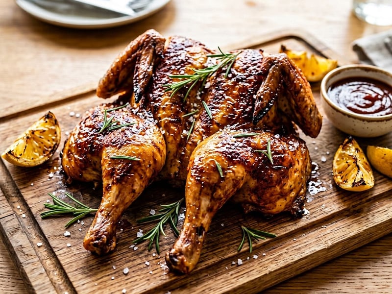 BBQ Pollo al Mattone | Knuspriges Ziegelstein-Hendl