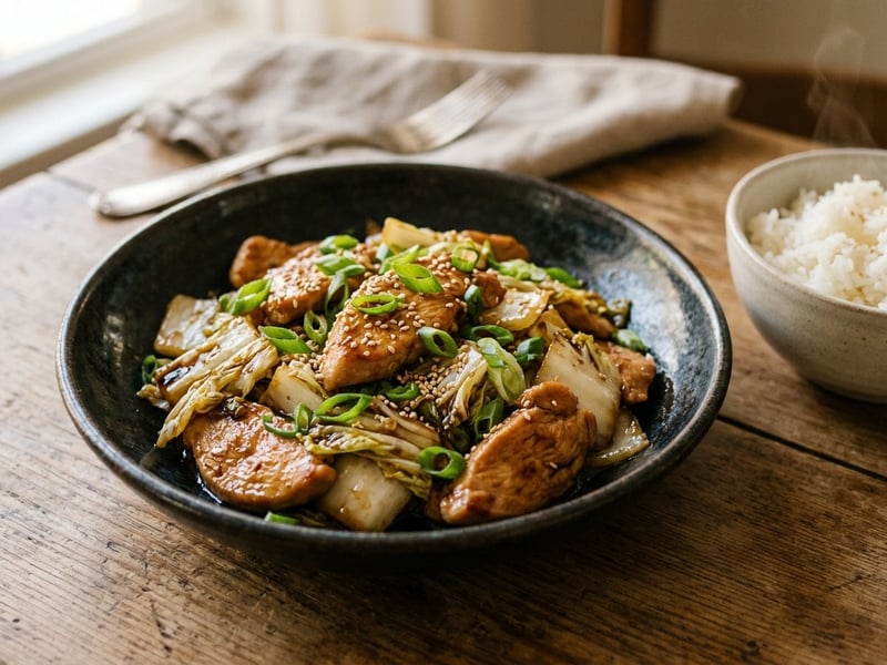 Wok-Hendl mit Chinakohl | Knackig in 15 Minuten