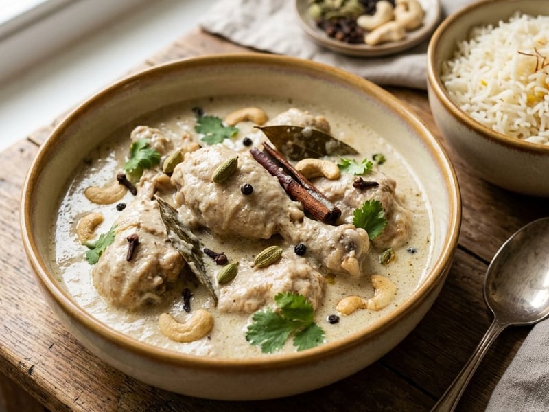 Indisches Chicken Rezala | Zartes Mughlai-Hendl in 25 Min