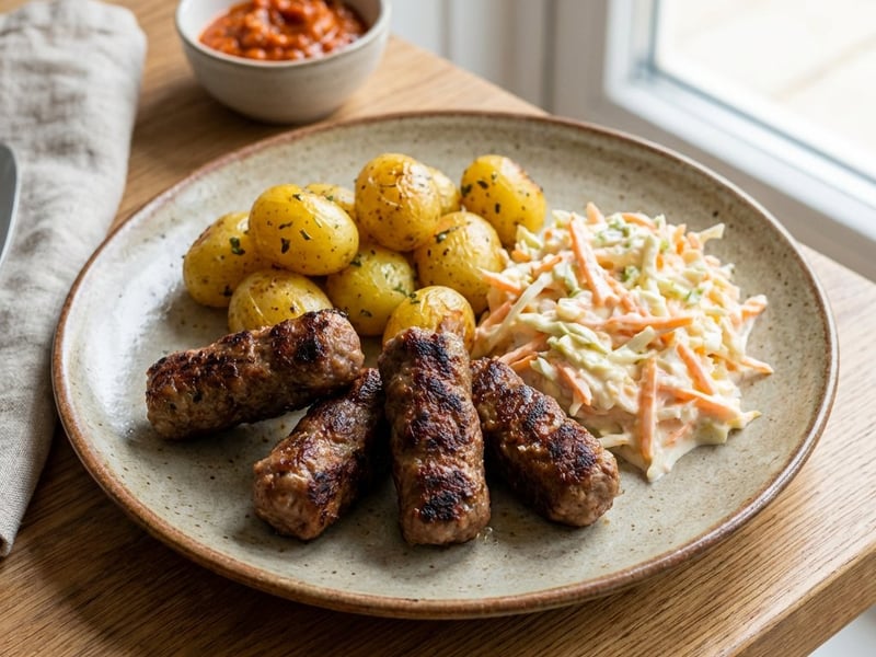 Classic Cevapcici with Potatoes | Juicy & Hearty