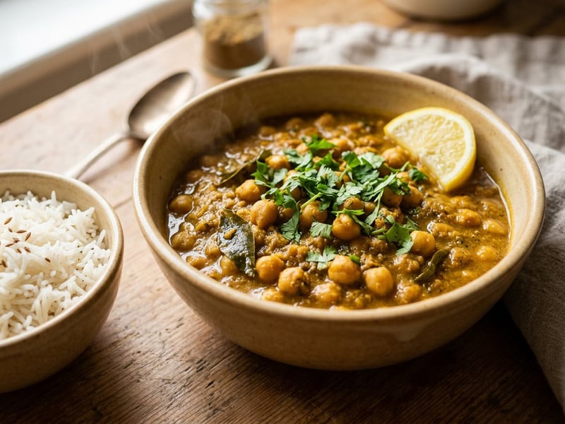 Chana Ghassi | Cremiges Mangalore Kichererbsen-Curry