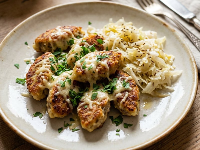 Würzige Almnocken mit Krautsalat | Hüttenklassiker