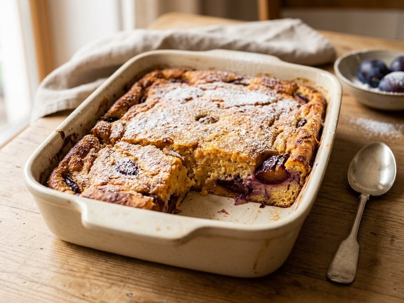 Waldviertel Potato and Plum Bake | Fluffy & Sweetly Baked