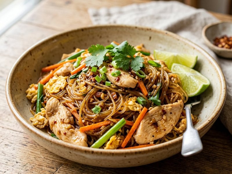 Pad Woon Sen Gai | Glasnudel-Wok in 15 Minuten