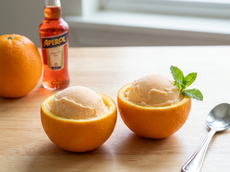 Aperol-Spritz Eiscreme