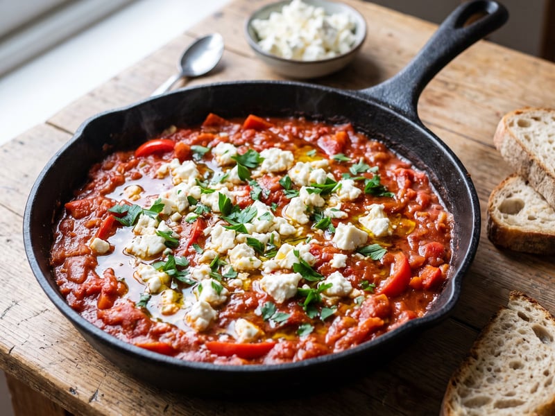 Vegan Shakshuka with "Feta"