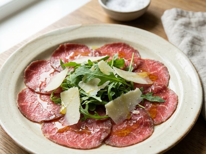 Rinder-Carpaccio mit Rucola & Parmesan