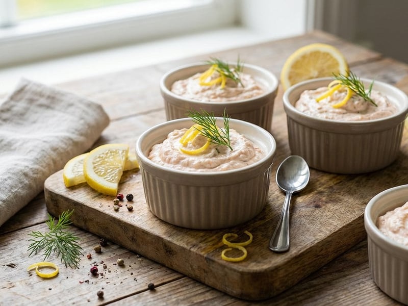 Feine Lachsmousse mit Dill