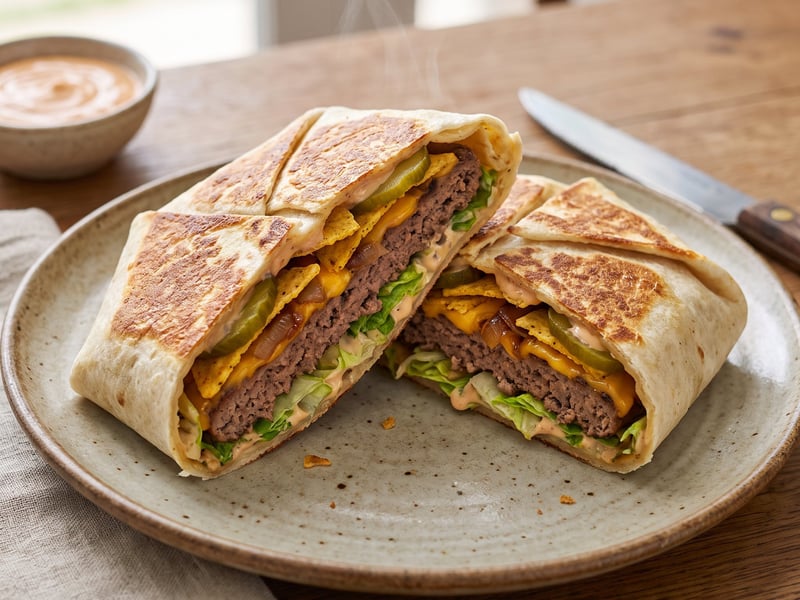Cheeseburger Crunch Wrap