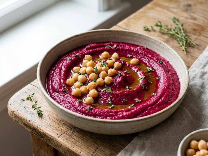 Cremiges Rote-Rüben-Püree mit Tahini
