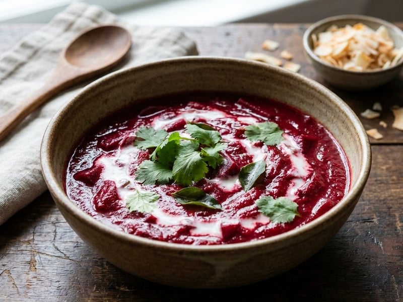 Creamy Beetroot Curry with Coconut Milk