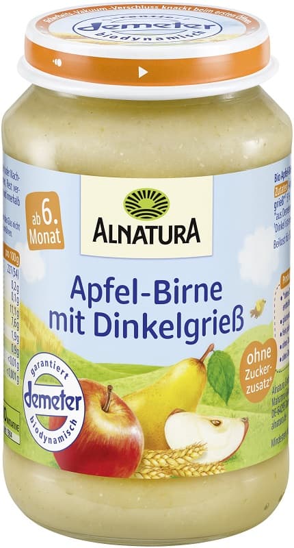 Alnatura BIO Apple-Pear with Spelt Semolina