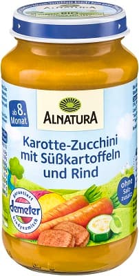 Alnatura BIO Carrot-Zucchini with sweet potato and beef