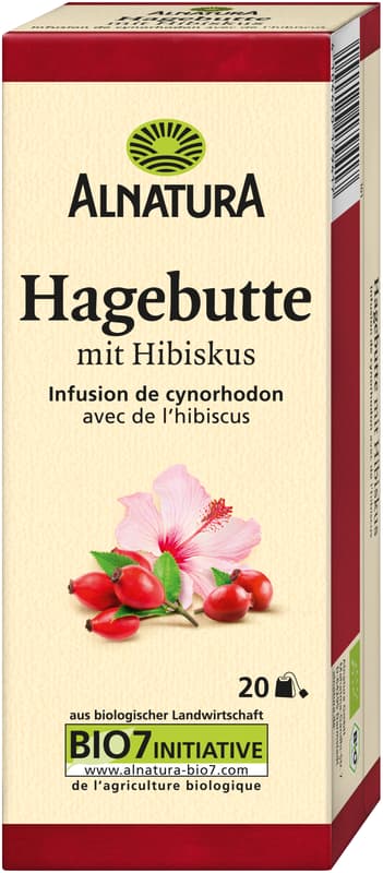 Alnatura BIO Hagebuttentee mit Hibiskus Teebeutel 20x2,25g