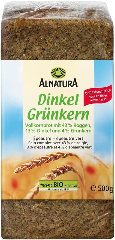 Alnatura BIO Dinkel-Grünkernbrot geschnitten