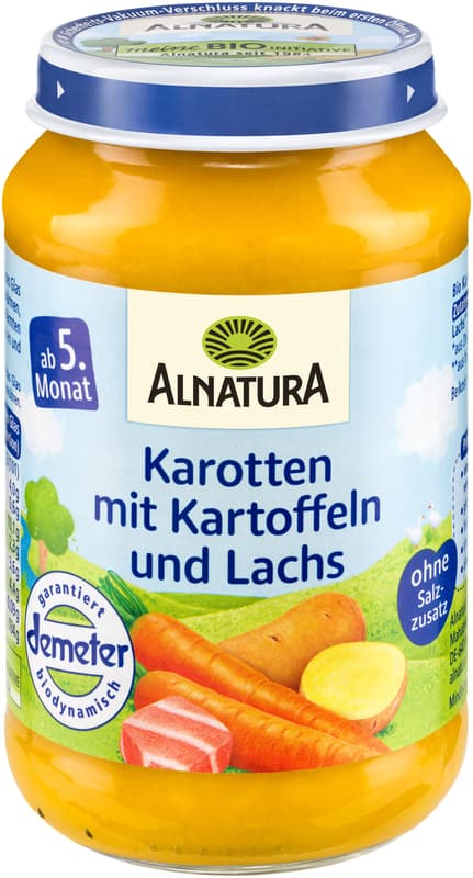 Alnatura BIO Carrots with potatoes and salmon