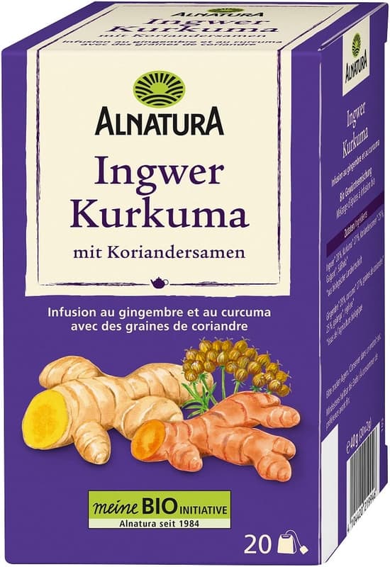 Alnatura BIO Ingwer Kurkuma Teebeutel 20x2g