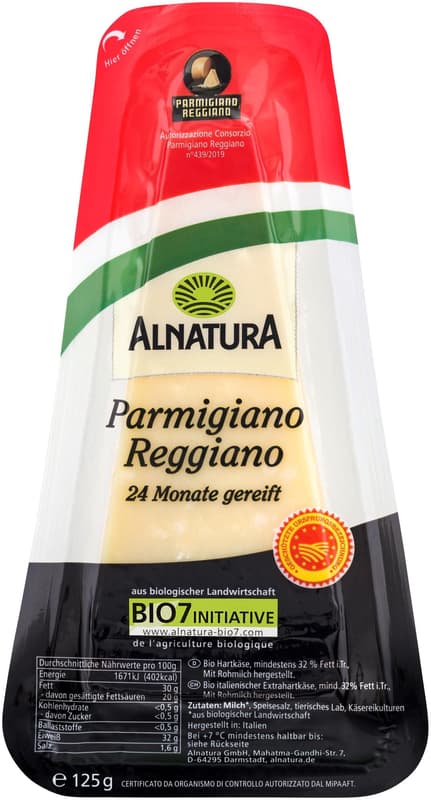 Alnatura BIO Parmigiano Reggiano 24 Monate gereift