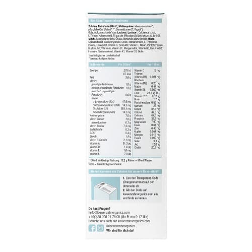 BIO LWZ Pre starter milk