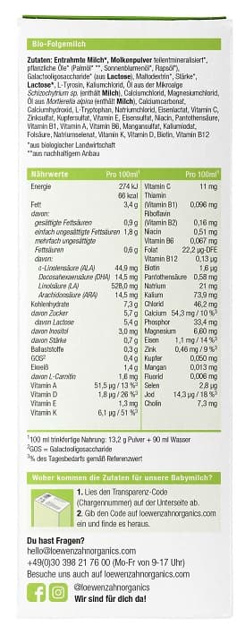 BIO LWZ Follow-on milk 6+