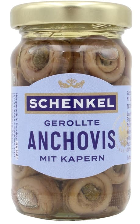 Thigh anchovies with capers