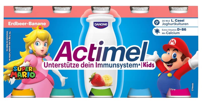 Danone ACTIMEL Yoghurt Drink Family Pack Strawberry-Banana